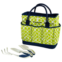 Gardening Tote With Tools, Trellis Green