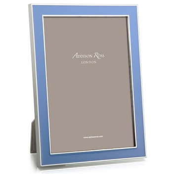 Addison Ross Periwinkle Blue Enamel/Silver Frame, 4x6
