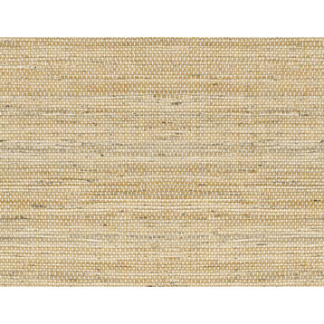 LN20206 Luxe Weave Chamomile Beige Coastal Self-Adhesive Vinyl Wallpaper