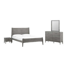 Georgia 4 Piece Twin Bedroom Set Gray