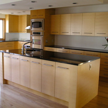 Slip Matched Quartered Maple Kitchen