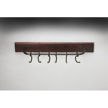 Butler Specialty Company, Glendo Iron & Wood Wall Rack, Brown