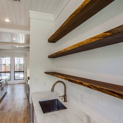 Live Edge Free Floating Walnut Shelves - Display And Wall Shelves 
