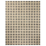StyleCraft - Rafa Hand Tufted Wool and Jute Rug Charcoal 8'x10' - Elevate your interior with the Rafa Hand Tufted Wool and Jute Rug. This piece is a manifestation of the glam meets modern style, fit for both living room and office spaces. Handcrafted to perfection with a squares pattern and an intriguing mosaic grid, this rug adds depth and texture to your space. Not only does it function as a soft landing for feet in the bedroom, but it also doubles as a stunning visual piece that gives your interiors an upgraded feel.