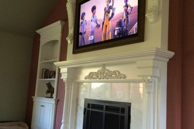 Inspiration for a timeless living room remodel in New York