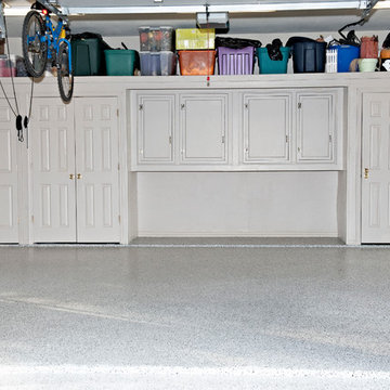 Epoxy coated garage "Grey Blend"