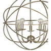 Crystorama 9224-OS 5 Light Mini Chandelier in Olde Silver