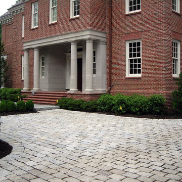 Brookline Ma, - Granite Cobblestone Driveway