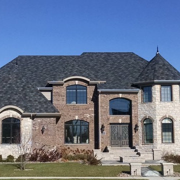 Complete tear off/chimney flashing/gutters