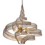 Varaluz Lighting - Varaluz Lighting 240P08HO Flow - Eight Light Large Pendant - Rhythmic and organic in her movement, Flow presents a design that captivates. Hand-forged, her intricate shapes intrigue the eye. Her two-tone finishes lend warmth and a touch of sheen. A plot to enthrall, Flow is a true leading lady.  Hand-forged recycled steel Hand-painted low-VOC finish Canopy Included: TRUE Cord Length: 120.00Canopy Diameter: 0.5 x 5