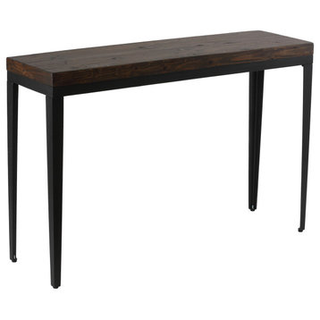 Cortesi Home Omaha Console Table, Solid Wood and Metal, 48"