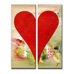 Ready2HangArt - Heartwork "Madrid" 2-Piece Canvas Art Set, 30"x12" - Prints And Posters