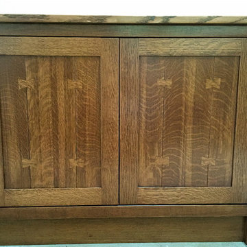 Figured White Oak TV Console