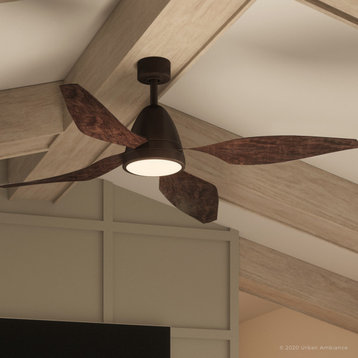 Luxury Modern Ceiling Fan, Oil Rubbed Bronze, UHP9112, Niantic Collection