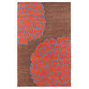 Surya Artist Studio ART-206 5'x8' Brown, Coral Red Rug
