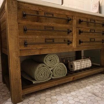 Rustic Main Level Guest Bath