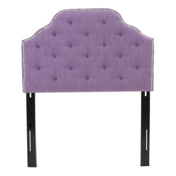 GDF Studio Nena Light Purple Fabric Kid's Twin Headboard