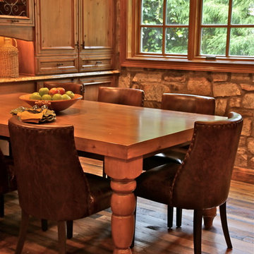 Mediterranean Luxury Kitchen Remodel | Stone Accents & Arched Detailing