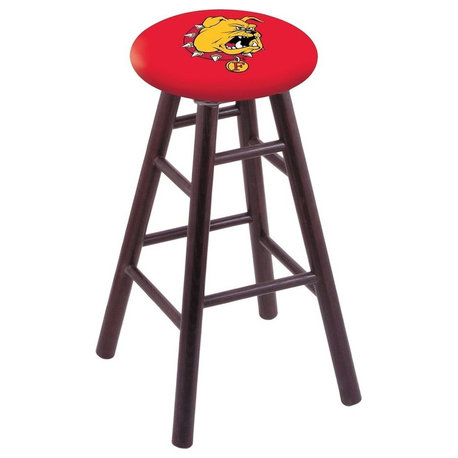 Ferris State Bar Stool, Dark Cherry