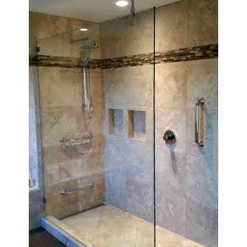 Large shower panel/ shower shield, Vancouver Shower Glass Professionals