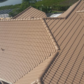 Ceramic Barrell roof tile Refinish