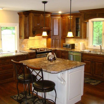 Custom Birch Cabinet Kitchen Remodel