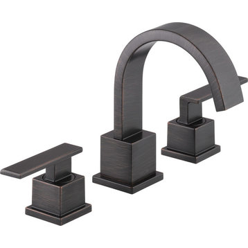 Delta Vero Two Handle Widespread Bathroom Faucet, Venetian Bronze, 3553LF-RB