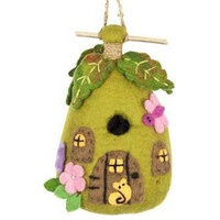 Felt Birdhouse Fairy House