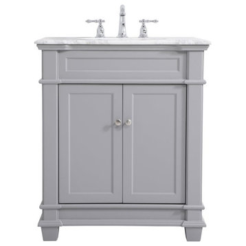 Elegant VF50030GR 30"Single Bathroom Vanity Set, Gray