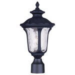 Livex Lighting - Livex Lighting 7848-04 Oxford - 1 Light Outdoor Post Top Lantern in Oxford Style - From the Oxford outdoor lantern collection, this tOxford 1 Light Outdo Black Clear Water Gl *UL: Suitable for wet locations Energy Star Qualified: n/a ADA Certified: n/a  *Number of Lights: 1-*Wattage:100w Medium Base bulb(s) *Bulb Included:No *Bulb Type:Medium Base *Finish Type:Black