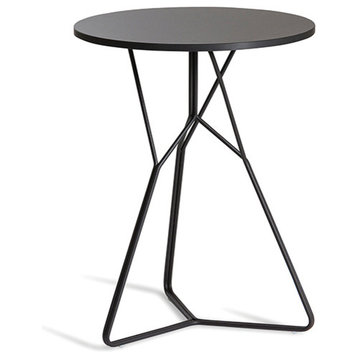 OASIQ SERAC 42 Coffee Table, Frame: Anthracite, Top: Black Hpl