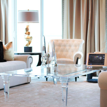 Brickell Key Penthouse - Crestron Touch Remote Living Room Control