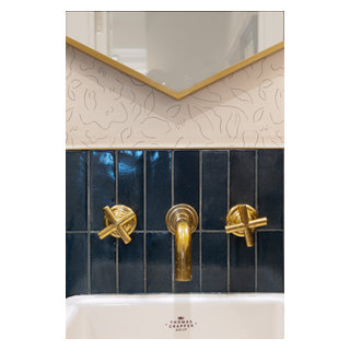 Unlacquered Brass Taps From Bespoke Taps - Transitional - Powder Room ...