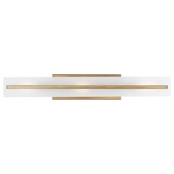 Dex 3-Light Bath Vanity, Satin Brass