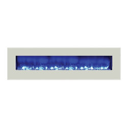 Amantii Wall Mount / Built In Electric Fireplace 72" Fire and Ice - Indoor Fireplaces
