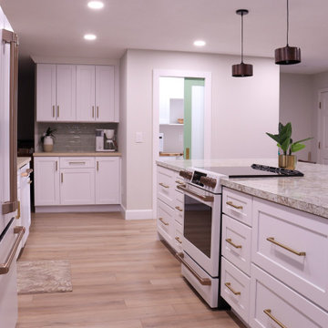 Elegant Kitchen with a Hidden Pantry