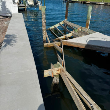 Spanish point tiki bar dock