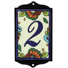 Wrought Iron House Number Frame Hacienda 1