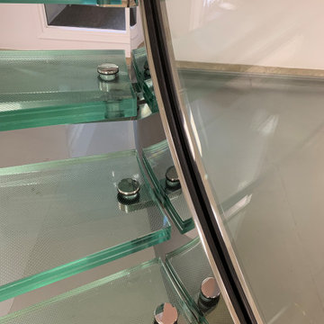Escalier Balancé Verre et Inox - Francare