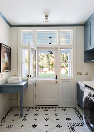 Farmhouse Laundry Room by Tim Barber Ltd Architecture