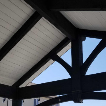 Black and White Pavilion Kit w/Wood-to-Wood Connections