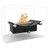 Moda Flame Arkon Ventless Tabletop Fire Bowl Pot Bio Ethanol Fireplace, Black