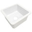 Amplify Undermount Fireclay 18.1" Bar Prep Sink, Pfirst Faucet and Drain