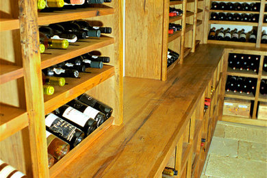 Photo of a large country wine cellar in New York.