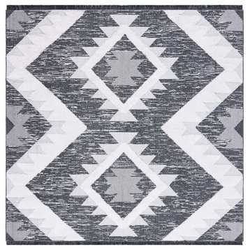 Safavieh Augustine Collection AGT712 Rug, Black/Ivory, 6'4" x 6'4" Square