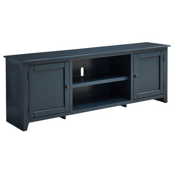Outlaw 80" TV Entertainment Console In Navy Blue