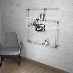 OXFORD WALL-MOUNTED GLASS SHELF - Furniture