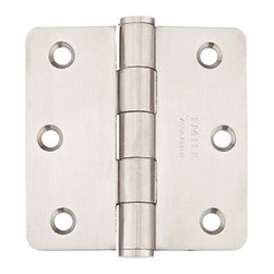 Emtek 3 1/2" x 3 1/2" with 5/8" Radius Corners Heavy Duty Door Hinge - Stainless - Hinges