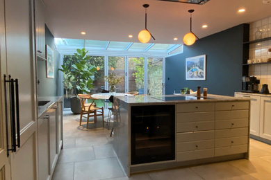 This is an example of a scandinavian kitchen in London.