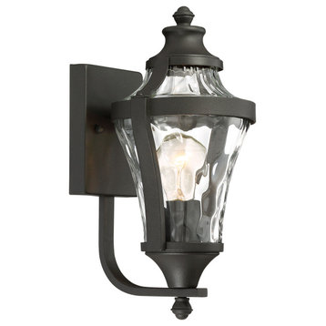 Minka Lavery Libre 72561-66 1 Light Outdoor Wall Lamp, Black